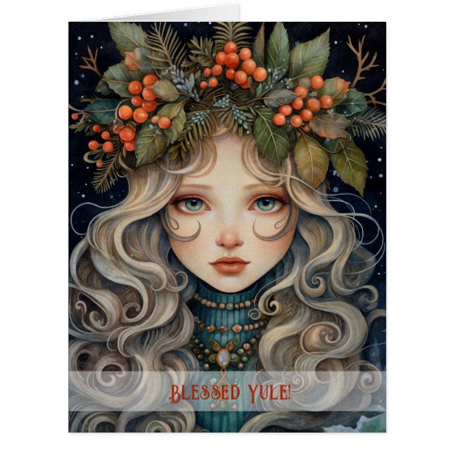 Create Your Own Mystical Winter Solstice Maiden (Front)