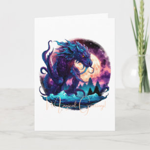 Create Your Own Mythical Kraken Water Dragon Card