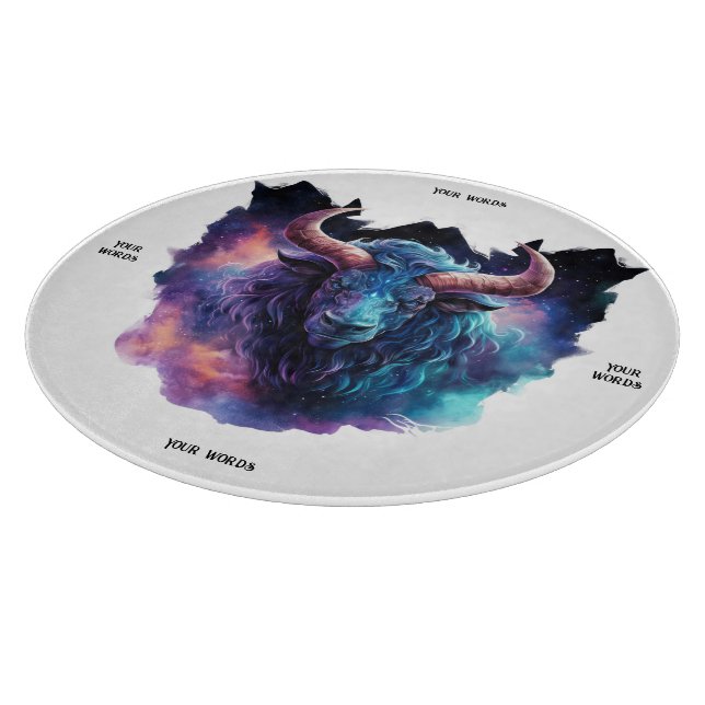 Create Your Own Mythical Minotaur Bull Cutting Board (Corner)