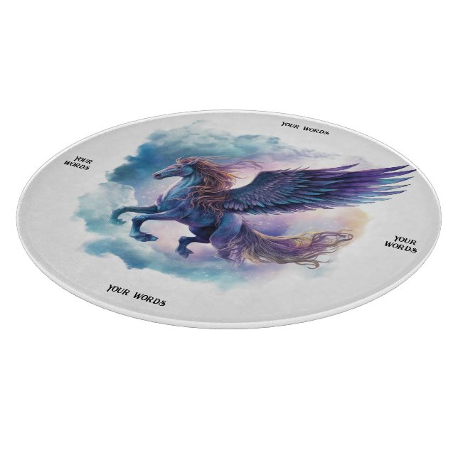 Create Your Own Mythical Pegasus Cutting Board (Corner)