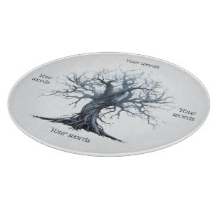 Create Your Own Mytsical Blue Tree Cutting Board