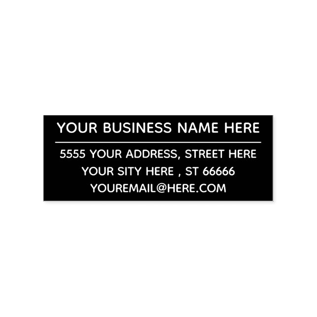 Create Your Own Name Address Colour Stamp Example (Imprint)