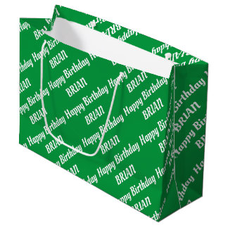 Create Your Own Name Birthday Large Gift Bag