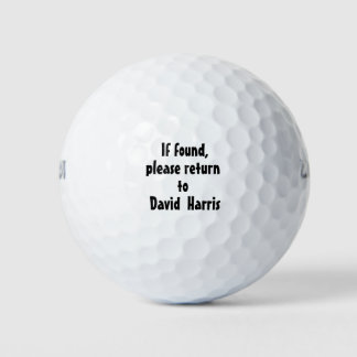 Create Your Own Name Custom Golf Balls