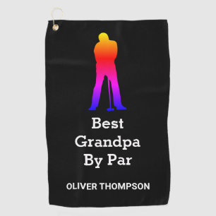 Create Your Own Name Grandpa  Golf Towel