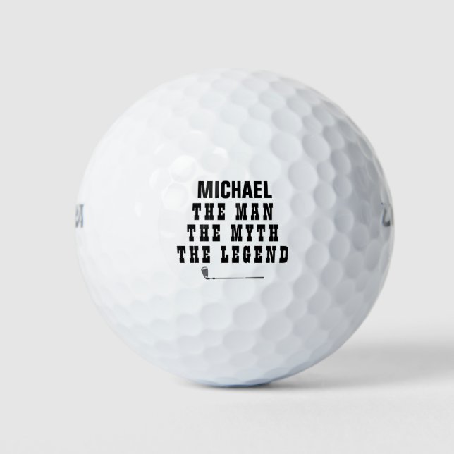 Create Your Own Name Initials Golf Balls (Front)