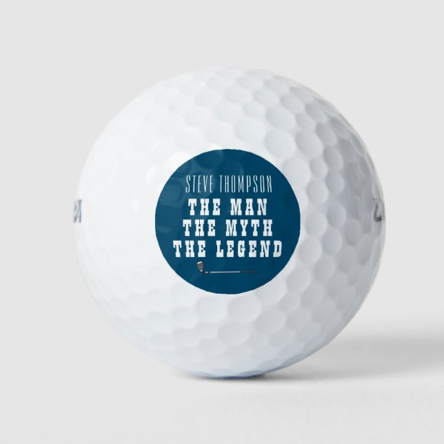 Create Your Own Name Initials Golf Balls (Front)