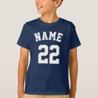 Create Your Own Name Number Sports Jersey Kids