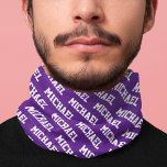 Create Your Own Name Personalised Bandana<br><div class="desc">Create Your Own Name Personalised Bandanna. Easily add a name in the template  and make an elegant bandanna for yourself or a birthday gift or Christmas gift for family or friends.</div>