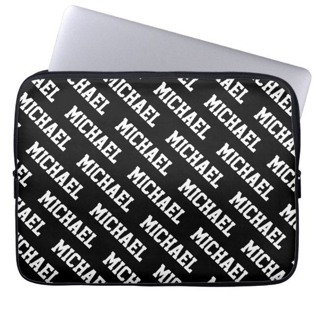 Create Your Own Name Personalised  Laptop Sleeve (Front)