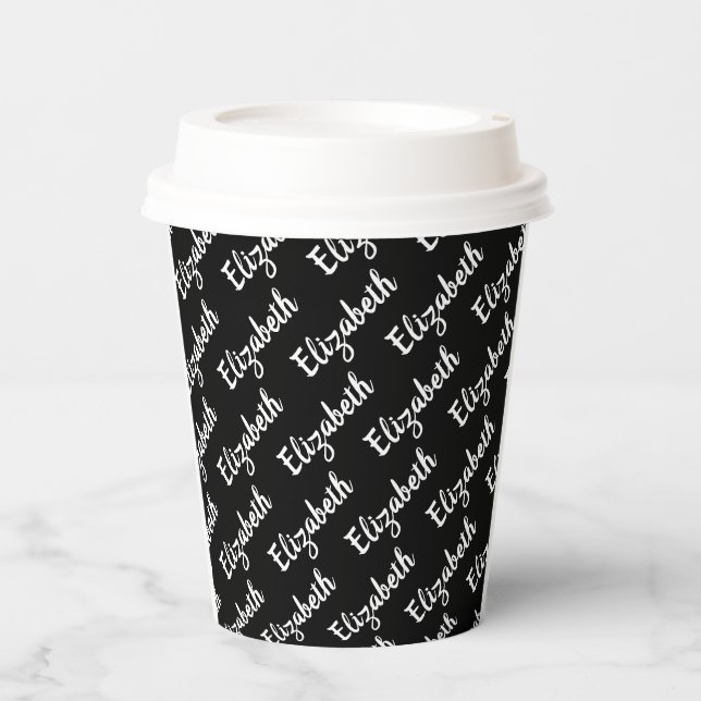 Create Your Own Name Personalised Paper Cups (Front)