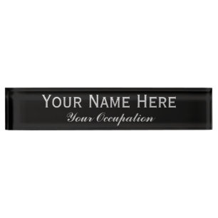 Create Your Own Nameplate