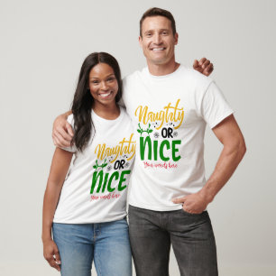 Create Your Own Naughty or Nice Christmas T-Shirt
