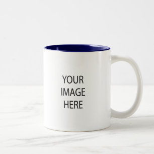 Create Your Own Navy Blue 11 oz Two-Tone Mug
