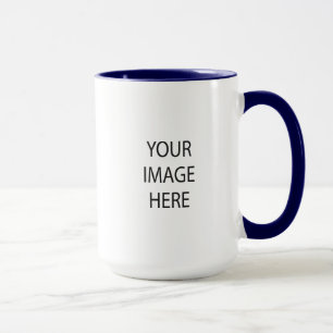 Create Your Own Navy Blue 15 oz Combo Mug