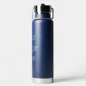 Custom Water Bottle Style: Thor Copper Vacuum Insulated Bottle, Size: Water Bottle  (740 ml) - w/ pop-up straw, Color: Navy (Back)