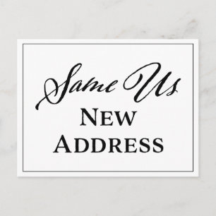 Create Your Own New Address Postcard
