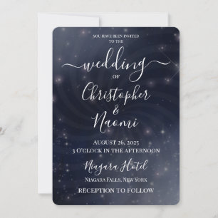 Create Your Own - Night Sky Swirl Invitation