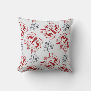 Create Your Own Nordic Red Deer & Trees Cushion