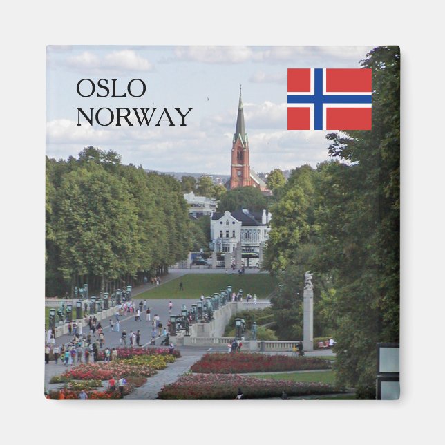 Create your own Norway photo travel souvenir Magnet (Front)