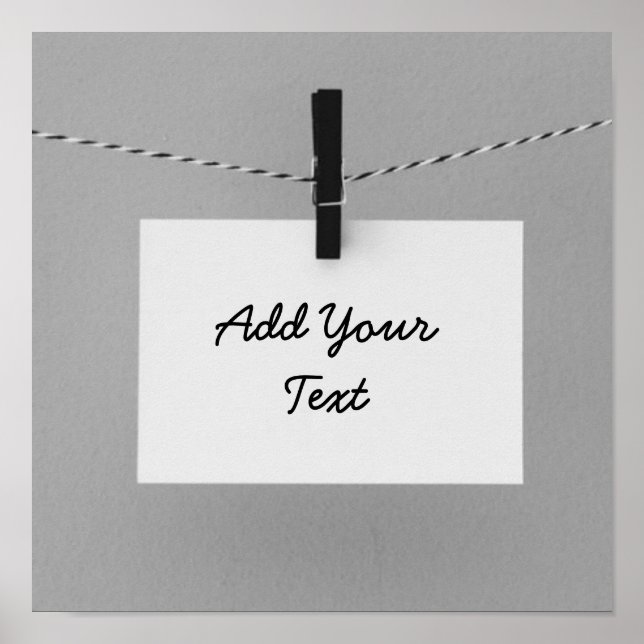 Create Your Own Note Personalise It Poster (Front)