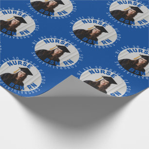 create your own nurse graduate BSN RN photo Wrapping Paper