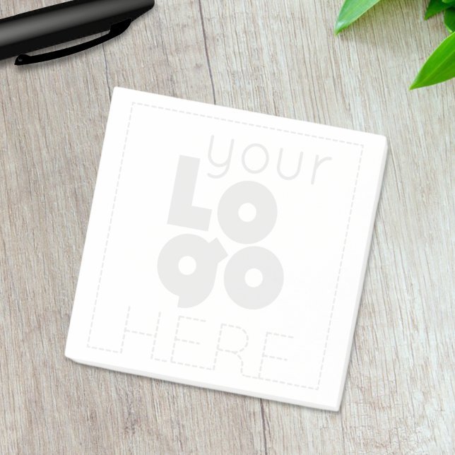 Create Your Own Opaque Company Black Logo Pack of Post-it Notes (Creator Uploaded)