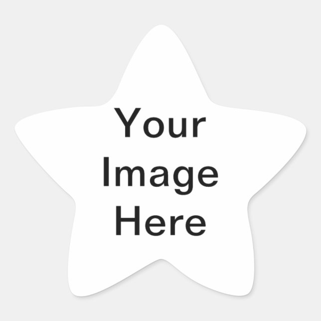 Create Your Own Original Personalised Gifts Star Sticker (Front)