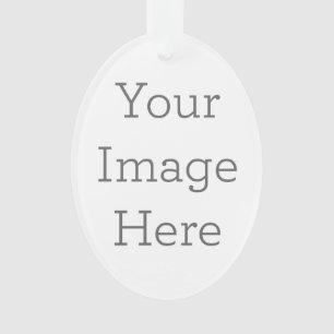Create Your Own Oval Acrylic Ornament