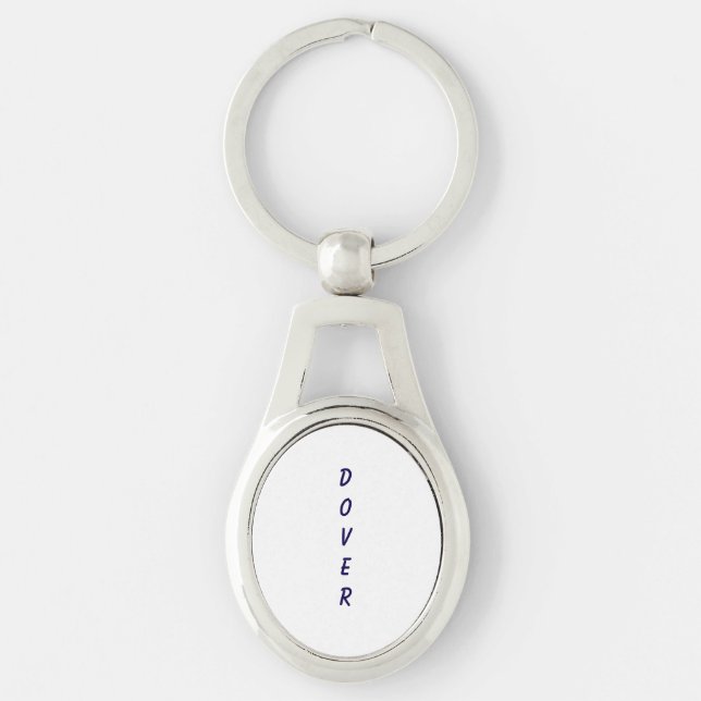 Create Your Own Oval Metal Keychain (Front)