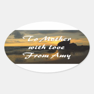 Create your own oval sticker