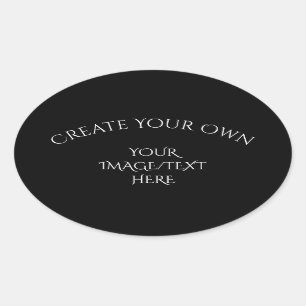 Create Your Own Oval Sticker