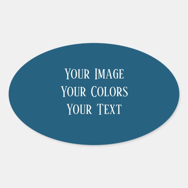 Create Your Own Oval Sticker (Front)