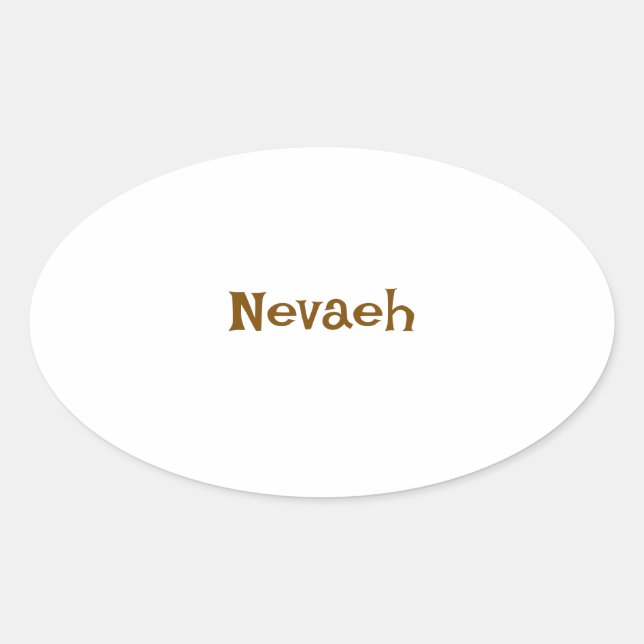Create Your Own Oval Sticker (Front)