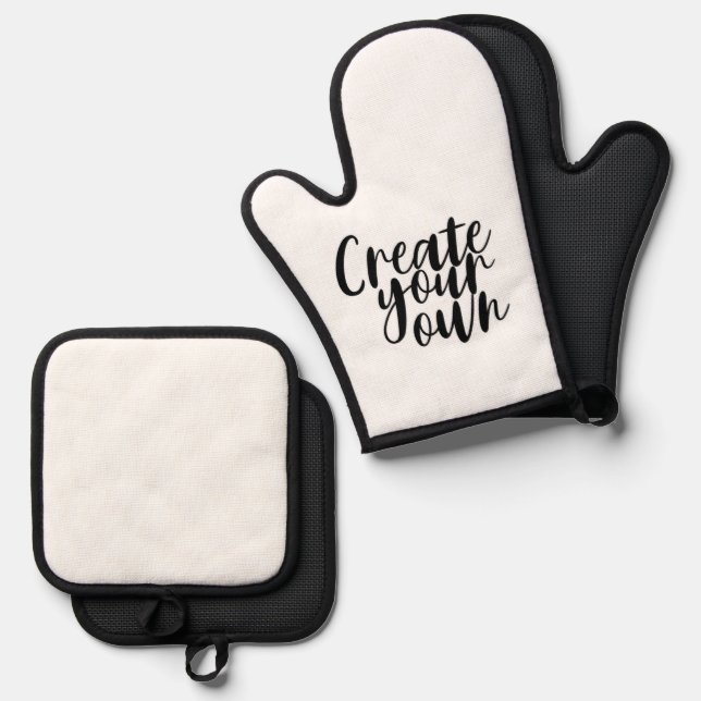 Create your own Oven Mitt Oven Mitt & Pot Holder Set (Front/Back)