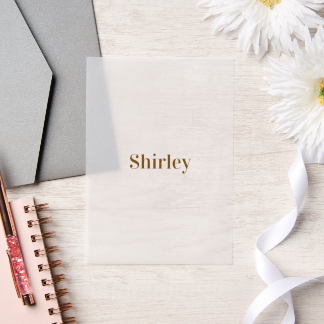 Create Your Own Overlay Vellum Invitations (Wedding)