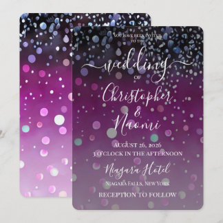 Create Your Own Painted Glitter Invitation