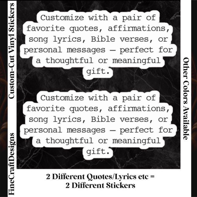 Create Your Own Pair of Custom Quote Verse Blck XS (Creator Uploaded)