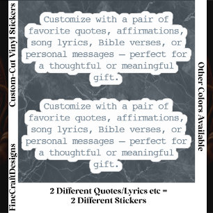Create Your Own Pair of Custom Quote Verse Blue XS