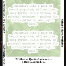 Create Your Own Pair of Custom Quote Verse Grn XS