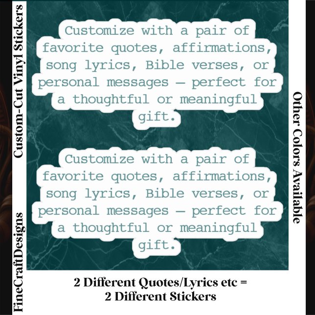 Create Your Own Pair of Custom Quote Verse Teal XS (Creator Uploaded)