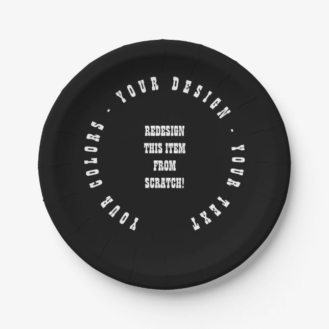 Create Your Own Paper Plate (Front)