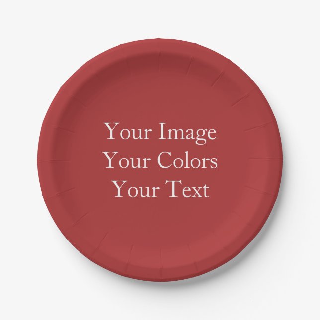 Create Your Own Paper Plate (Front)