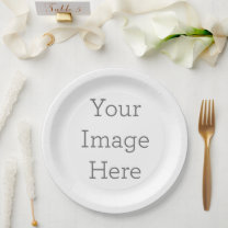Create Your Own Paper Plates, 9" Round Paper Plate