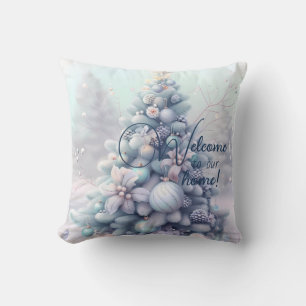 Create Your Own Pastel Poinsettias Christmas Tree Cushion