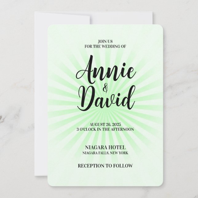 Create Your Own Pastel Retro Starburst Invitation (Front)