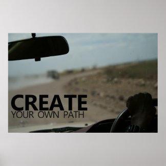 Create your own path poster