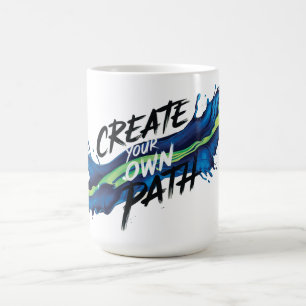 Create Your Own Path Vibrant Inspirational Design Coffee Mug