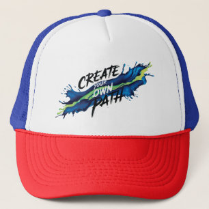 Create Your Own Path Vibrant Inspirational Design Trucker Hat