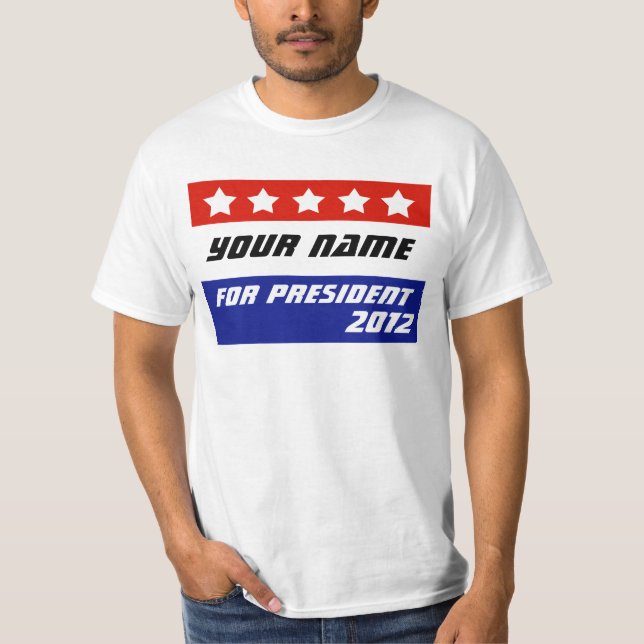 Create Your Own Patriotic Political Merchandise T-Shirt (Front)